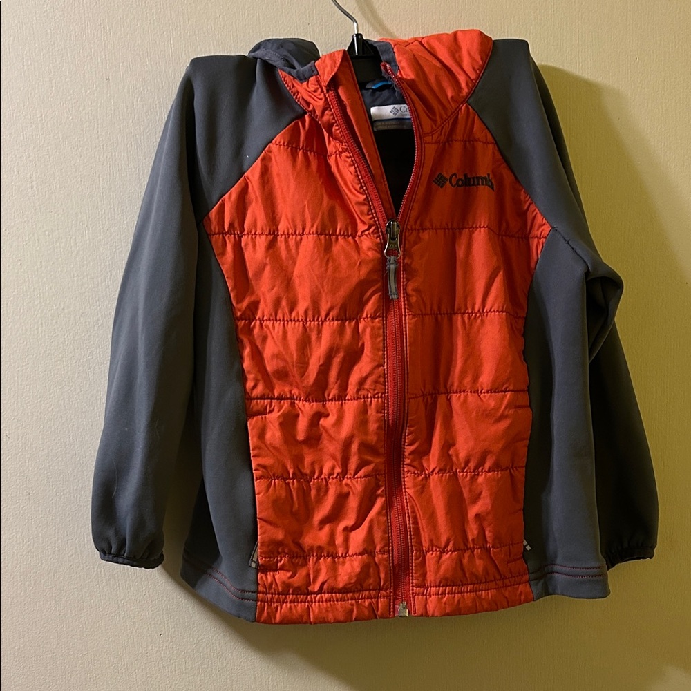 Columbia Vibrant Orange and Charcoal Jacket